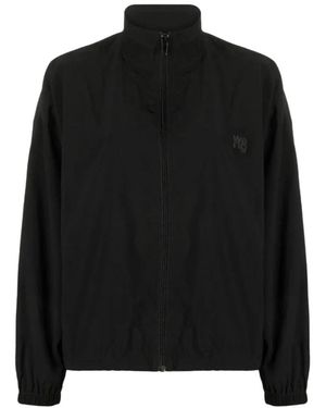 Alexander Wang Zwarte Jack Met Trechterhals Waterbestendig