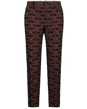 Moschino Straight Trousers - Marrón