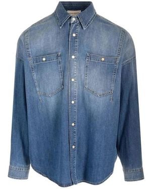 McQueen Denim Jackets - Azul