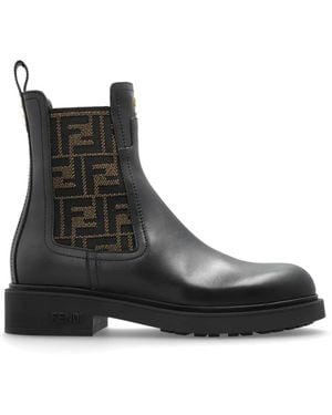 Fendi Filo Chelsea Boots - Schwarz
