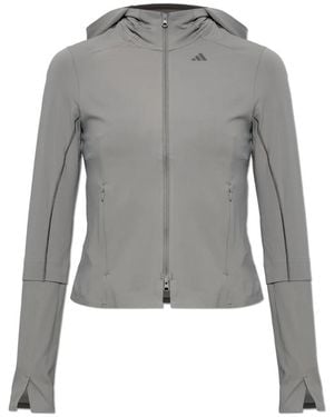 adidas Trainings-Midlayer-Jacke - Grau