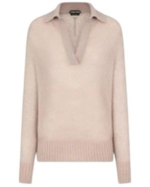 Tom Ford Polo Shirts - Natural