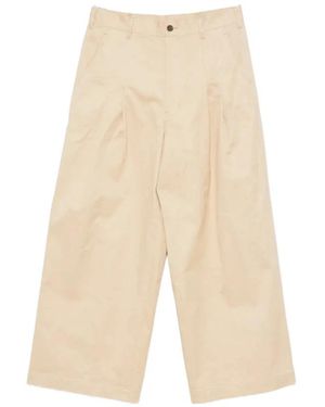 Comme des Garçons Broeken ,Bruin ,Gekreukte Broek - Naturel
