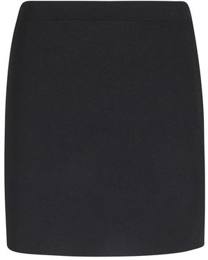 Alexander Wang Rokken ,Zwart ,Leer Mini Rok Jacquard Logo Split