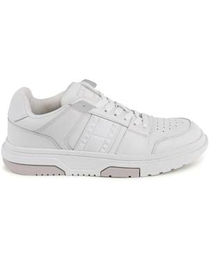 Tommy Hilfiger Weiße Ledersneaker Stilvoll Und Vielseitig