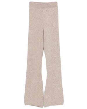 ELY ELY Wide Trousers - Natural