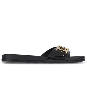 Tory Burch Schoenen ,Zwart ,Gesp Slide Sandalen