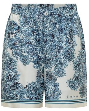 Givenchy Couture Seam Bermuda Shorts - Blauw