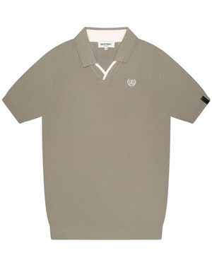 Quotrell Elijah Polo Grün/Weiß Herren - Grau