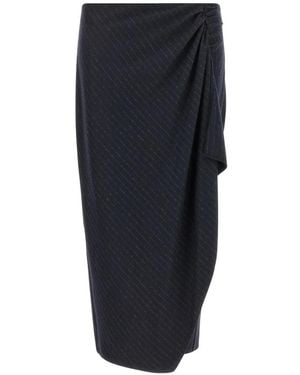 Pinko Rokken ,Blauw ,Wol Capena Rok