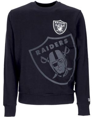 KTZ Sudadera Ligera Con Cuello Redondo Para Hombre Nfl Washed Pack Graphic Crewneck Lasrai - Azul