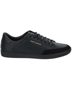 Saint Laurent Schoenen ,Zwart ,Leer Leren Sneaker