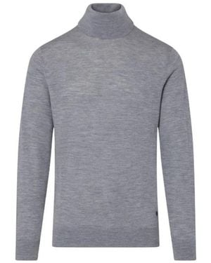 Liu Jo Klassischer Basic Rollkragenpullover - Blau
