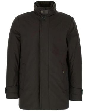 Moorer Single-Breasted Coats - Negro