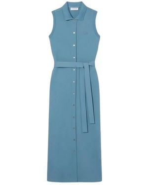 Lacoste Shirt Dresses - Blue