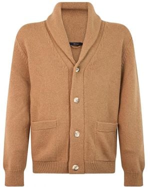 Herno Truien & Vesten ,Bruin ,Kasjmier Cardigan Met Knopen