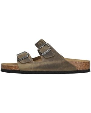 Birkenstock Sliders - Brown