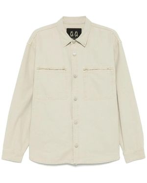44 Label Group Olivengrünes Button-Up Hemd - Natur