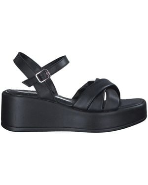 Marco Tozzi Flat Sandals - Black