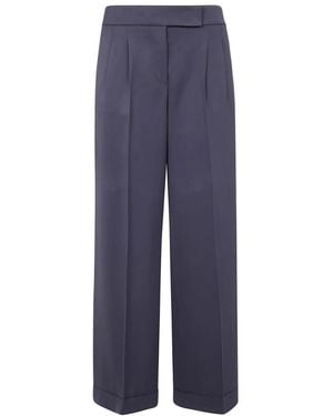 Peserico Wide Trousers - Blu