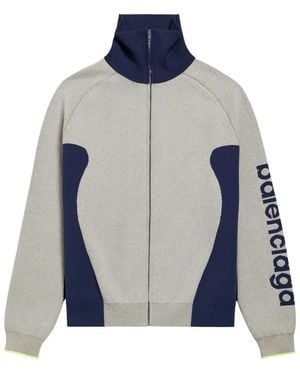 Balenciaga Hoodies & Sweatvesten ,Grijs ,Zip-Throughs - Blauw
