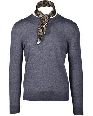 Wild Cashmere Round-Neck Knitwear - Blue