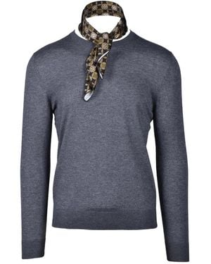 Wild Cashmere Truien & Vesten ,Grijs ,Kasjmier Zijde Kasjmier Trui - Blauw