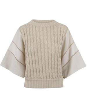 Max Mara Round-Neck Knitwear - Gris