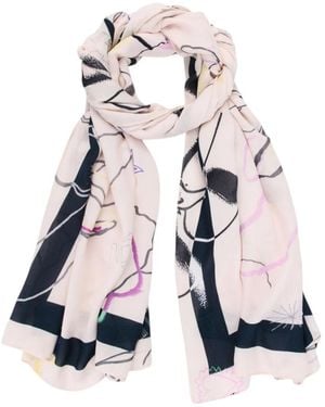 Desigual Silky Scarves - Bleu