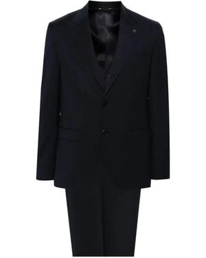 Manuel Ritz Single Breasted Suits - Blu