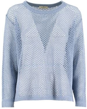 Panicale Round-Neck Knitwear - Blue