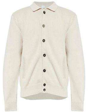 Eleventy Maglia Giubbino Bottoni - Weiß