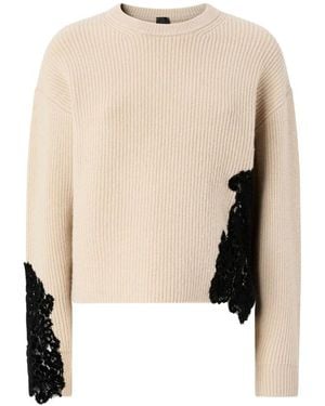 Pinko Round-Neck Knitwear - Neutro