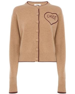 Chloé Truien & Vesten ,Bruin ,Cardigans - Naturel