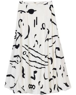 Alysi Midi Skirts - Bianco