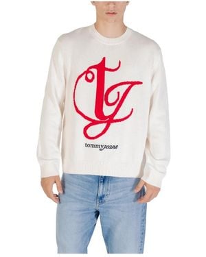 Tommy Hilfiger Monogramm Strickpullover - Rot