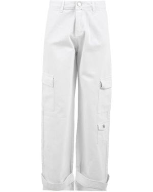 hinnominate Straight Trousers - White