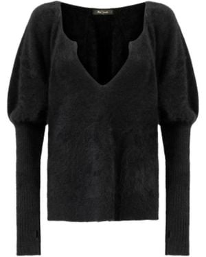 Mes Demoiselles V-Neck Knitwear - Zwart