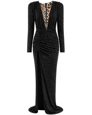 Philipp Plein Kleedjes ,Zwart ,Lange Jurk