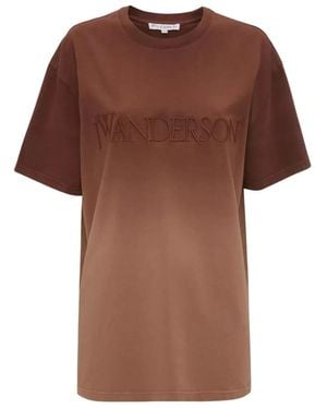 JW Anderson T-Shirts - Brown