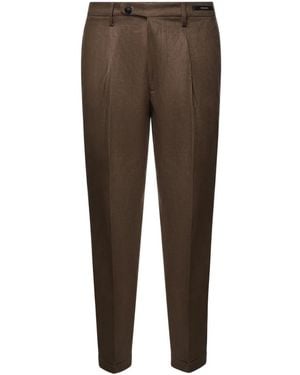 Michael Coal Suit Trousers - Brown