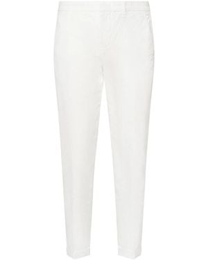 Fay Slim-Fit Trousers - White
