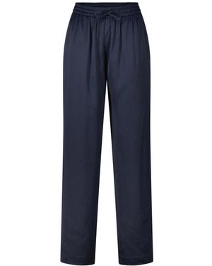 Samsøe & Samsøe Pantaloni sahelena ampia gamba lucidi - Blu