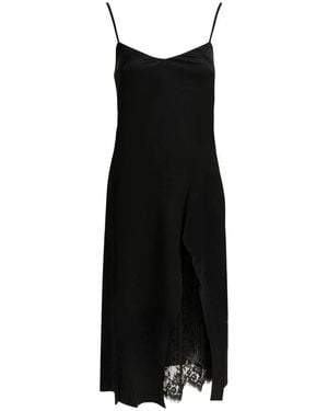 Acne Studios Lace Trim Slip Dress - Zwart