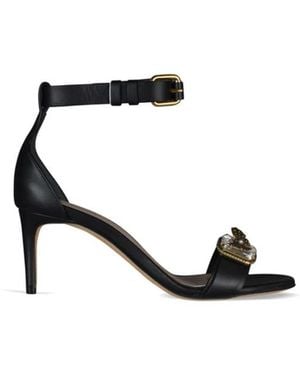 McQueen Leren Sandalen - Zwart