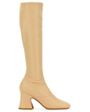 Chloé Heeled Boots - Natural