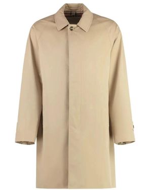Burberry Single-Breasted Coats - Neutre