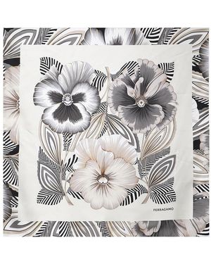 Ferragamo Accessoires ,Veelkleurig ,Silky Scarves - Metallic