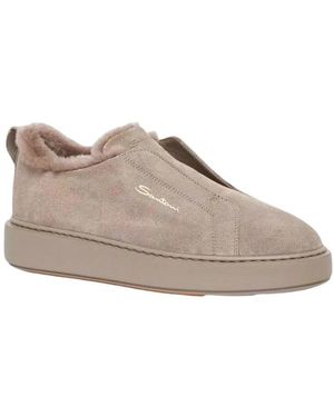 Santoni Schoenen ,Bruin ,Victory-D19-Sapm 45 - Grijs