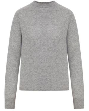Max Mara Wollen Trui Met Ronde Hals - Grijs